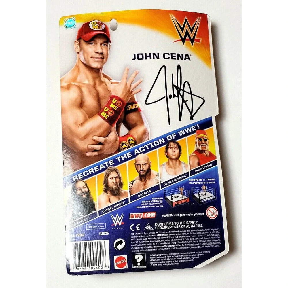 JOHN‎ CENA WWE SIGNATURE SERIES 2014 MATTEL WWE FIGURE UNOPENED ON CARD